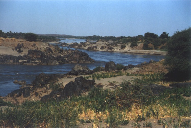 Nile river arm near fourth cataract