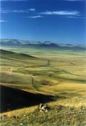 Countryside in central Mongolia