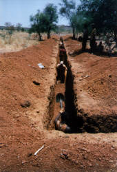 Trenching of prospect trench