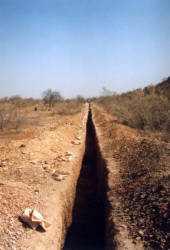 Sampling of prospect trench