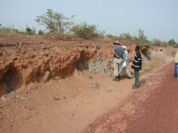 Lateritized outcrops of black schist - Tougan