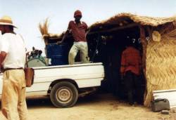 Transport of water to field laboratory