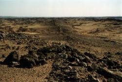 Migmatitové terény západně od Jebel Kuror