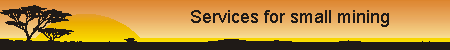 Services for small mining
